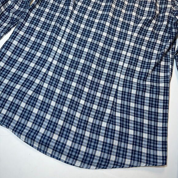 Alessandro Dell'Acqua Napoli Gray Blue Checked Cotton LS Button-up Shirt Sm-Med - Picture 5 of 9